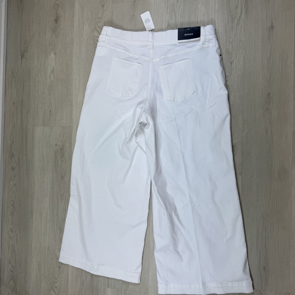 Spanx SPANXshape EveryWear Wide Leg Jeans Womens 2X Petite White - Picture 4 of 6